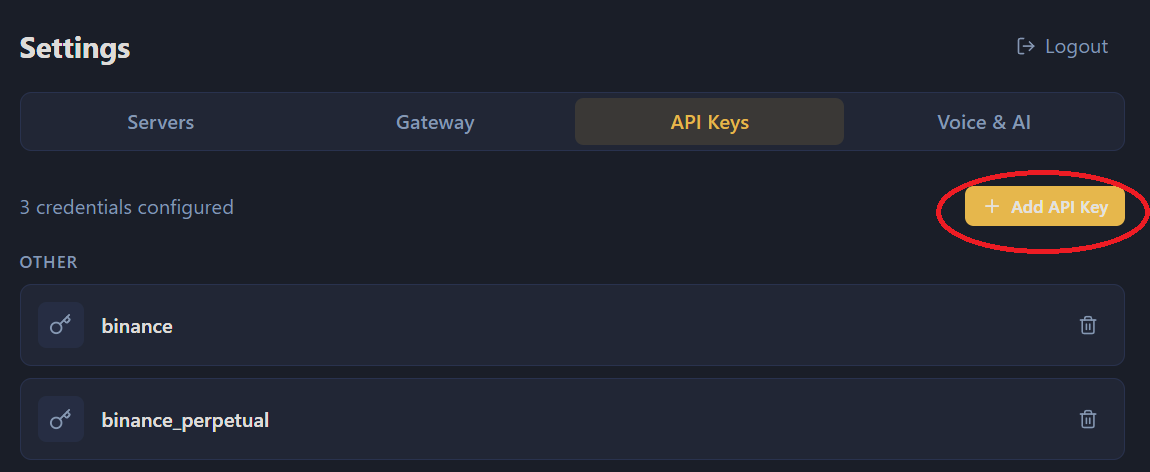 API